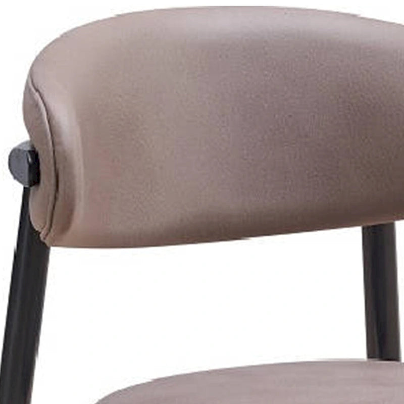 Anae Set di 2 Sedie da Pranzo, Gambe Tornite, Tessuto Grigio, Nero, 58 cm