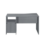Modern Designs Scrivania per computer classica a 3 cassetti - Grigio