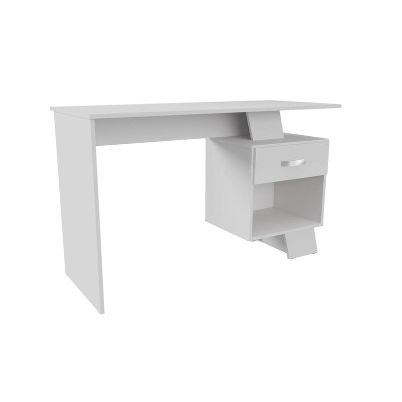 Espresso Brown Asymmetrical Writing Desk - 47 Inch