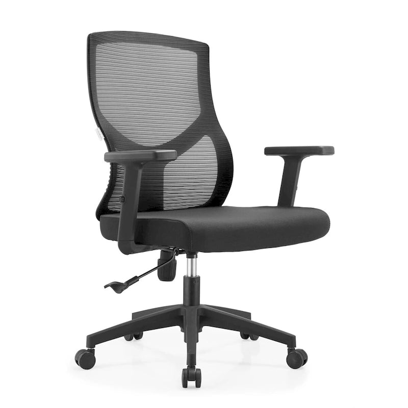 Sedia da ufficio Glen Mid-Back con altezza regolabile, girevole e inclinabile di LeisureMod
