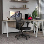 Sedia da ufficio Glen Mid-Back con altezza regolabile, girevole e inclinabile di LeisureMod