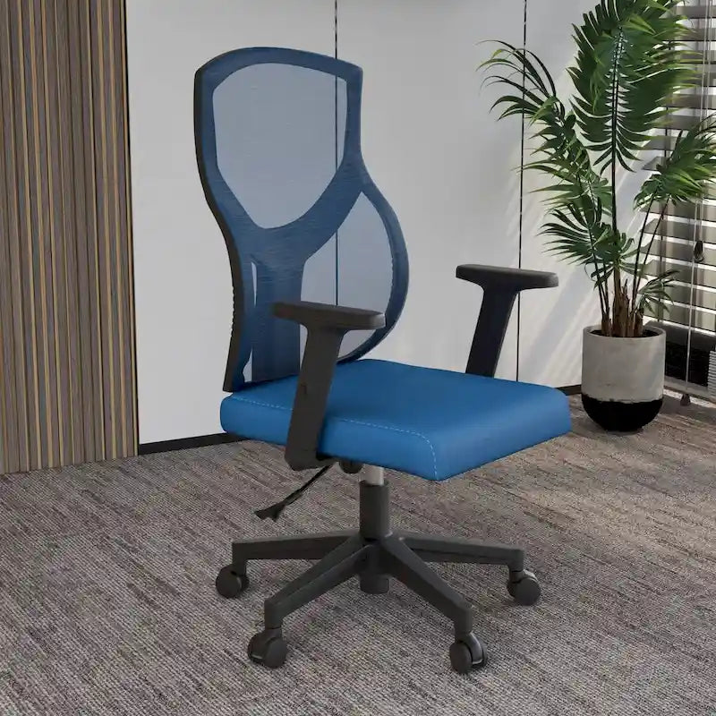 Sedia da ufficio Glen Mid-Back con altezza regolabile, girevole e inclinabile di LeisureMod