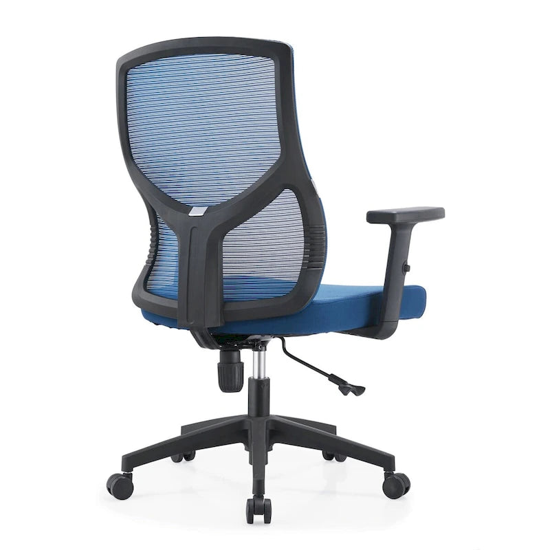 Sedia da ufficio Glen Mid-Back con altezza regolabile, girevole e inclinabile di LeisureMod
