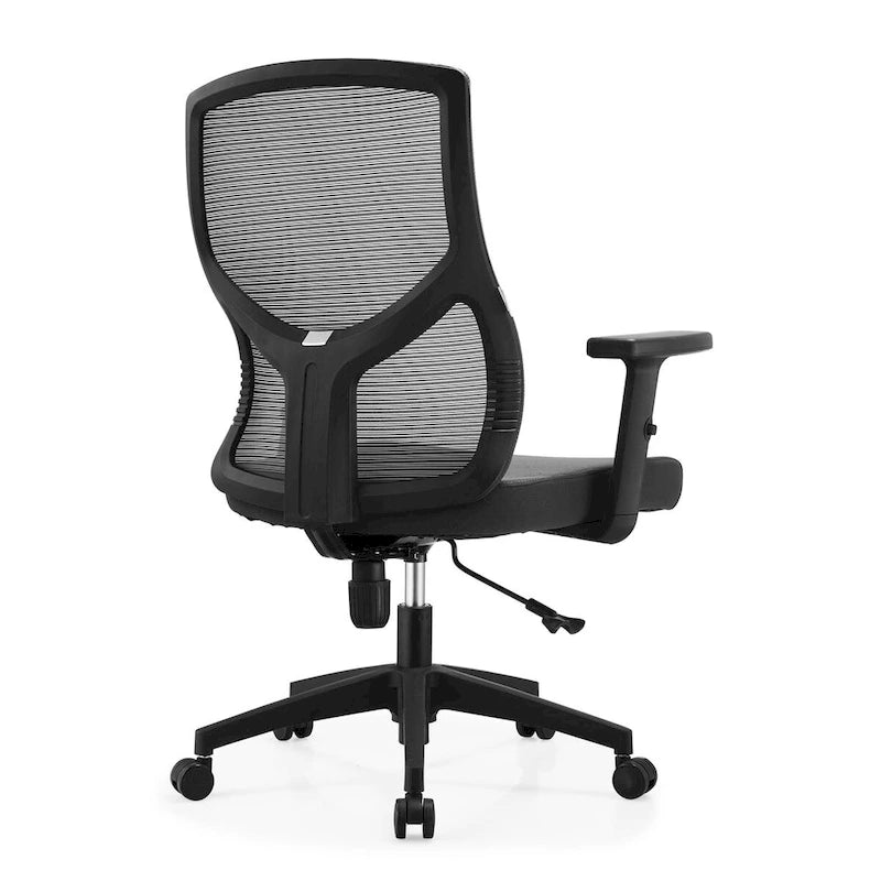 Sedia da ufficio Glen Mid-Back con altezza regolabile, girevole e inclinabile di LeisureMod