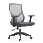 Sedia da ufficio Glen Mid-Back con altezza regolabile, girevole e inclinabile di LeisureMod