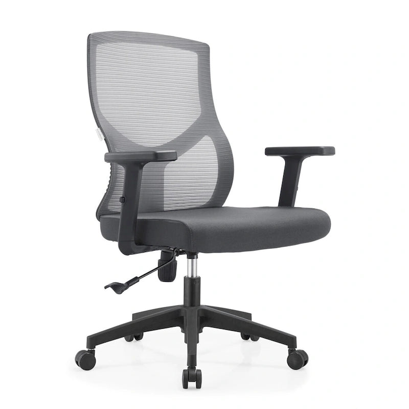 Sedia da ufficio Glen Mid-Back con altezza regolabile, girevole e inclinabile di LeisureMod