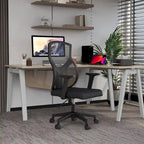 Sedia da ufficio Glen Mid-Back con altezza regolabile, girevole e inclinabile di LeisureMod