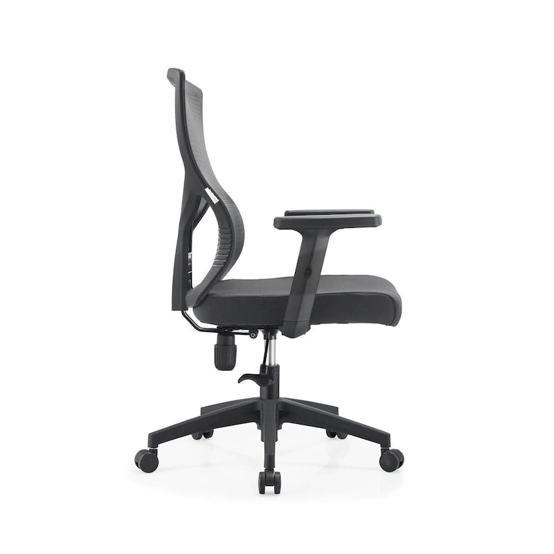 Sedia da ufficio Glen Mid-Back con altezza regolabile, girevole e inclinabile di LeisureMod