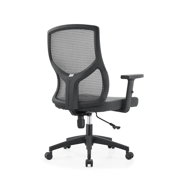Sedia da ufficio Glen Mid-Back con altezza regolabile, girevole e inclinabile di LeisureMod
