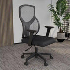 Sedia da ufficio Glen Mid-Back con altezza regolabile, girevole e inclinabile di LeisureMod