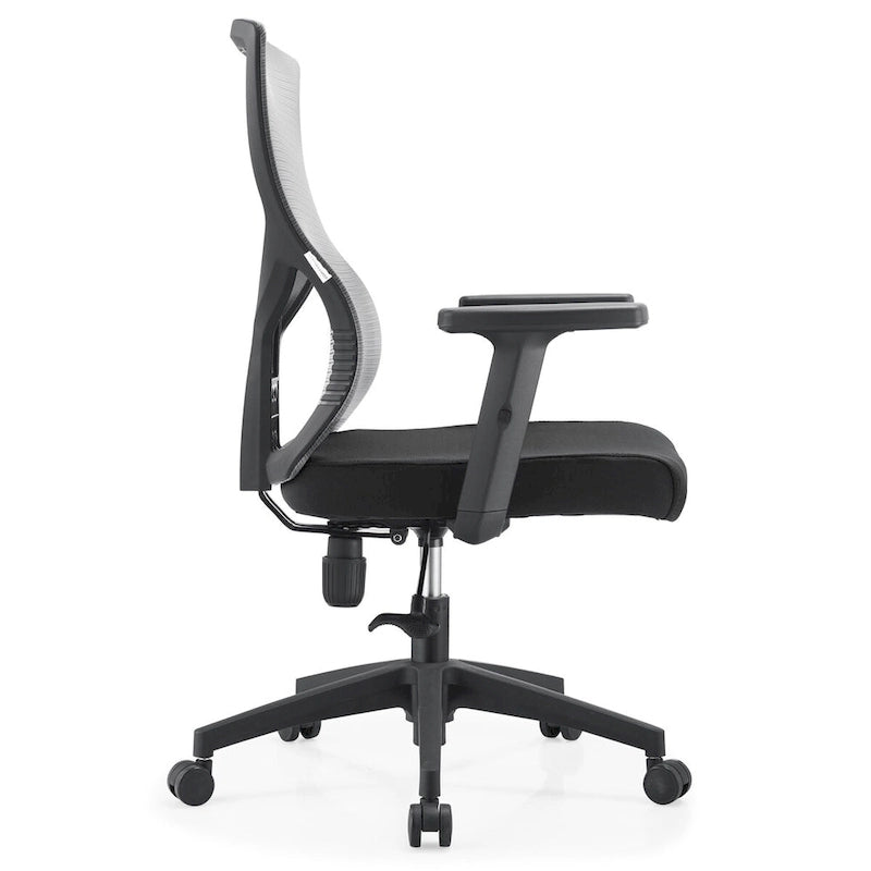 Sedia da ufficio Glen Mid-Back con altezza regolabile, girevole e inclinabile di LeisureMod