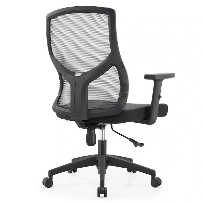 Sedia da ufficio Glen Mid-Back con altezza regolabile, girevole e inclinabile di LeisureMod