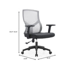Sedia da ufficio Glen Mid-Back con altezza regolabile, girevole e inclinabile di LeisureMod