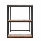 Scrivania Nera in Legno Riciclato