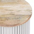 WyndenHall 18 Karl Metal and Wood Accent Table
