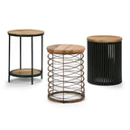 WyndenHall 18 Karl Metal and Wood Accent Table