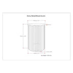 WyndenHall 18 Karl Metal and Wood Accent Table