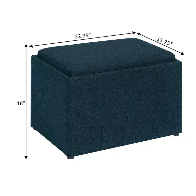 Poggiapiedi contenitore con vassoio reversibile Breighton Home Designs4Comfort