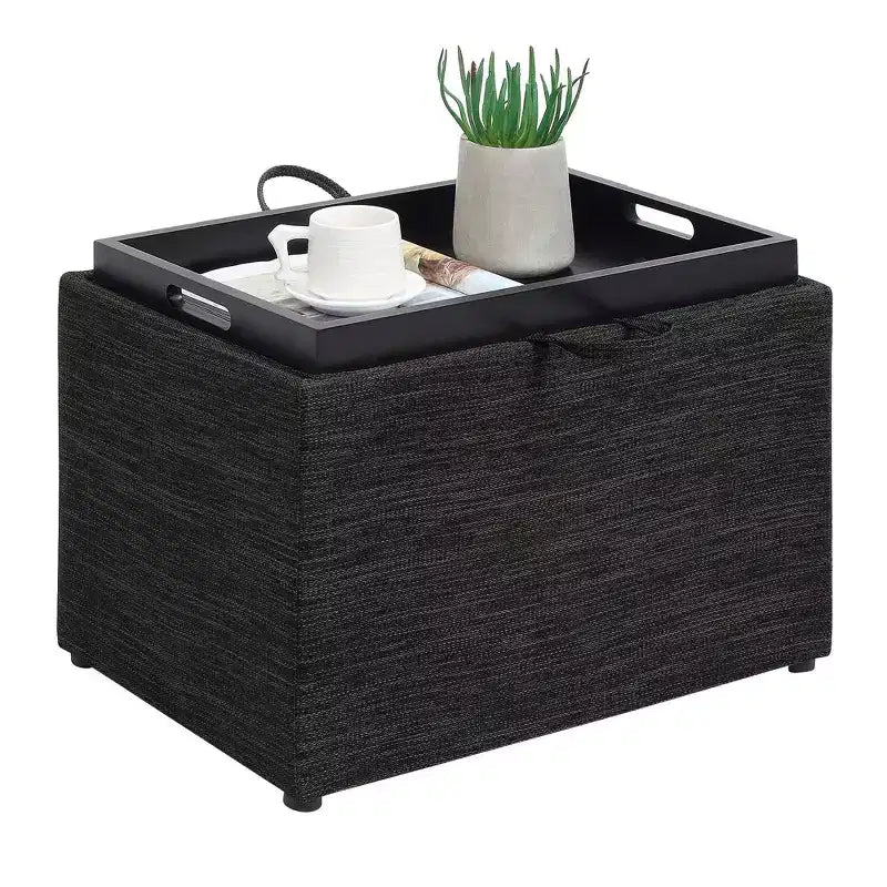 Poggiapiedi contenitore con vassoio reversibile Breighton Home Designs4Comfort