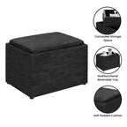 Poggiapiedi contenitore con vassoio reversibile Breighton Home Designs4Comfort