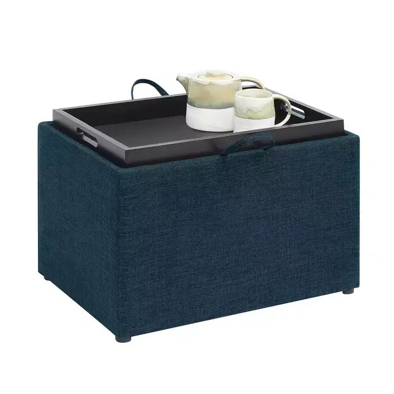 Poggiapiedi contenitore con vassoio reversibile Breighton Home Designs4Comfort