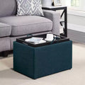 Breighton Home Designs4Comfort Accent Storage Ottoman with Reversible Tray