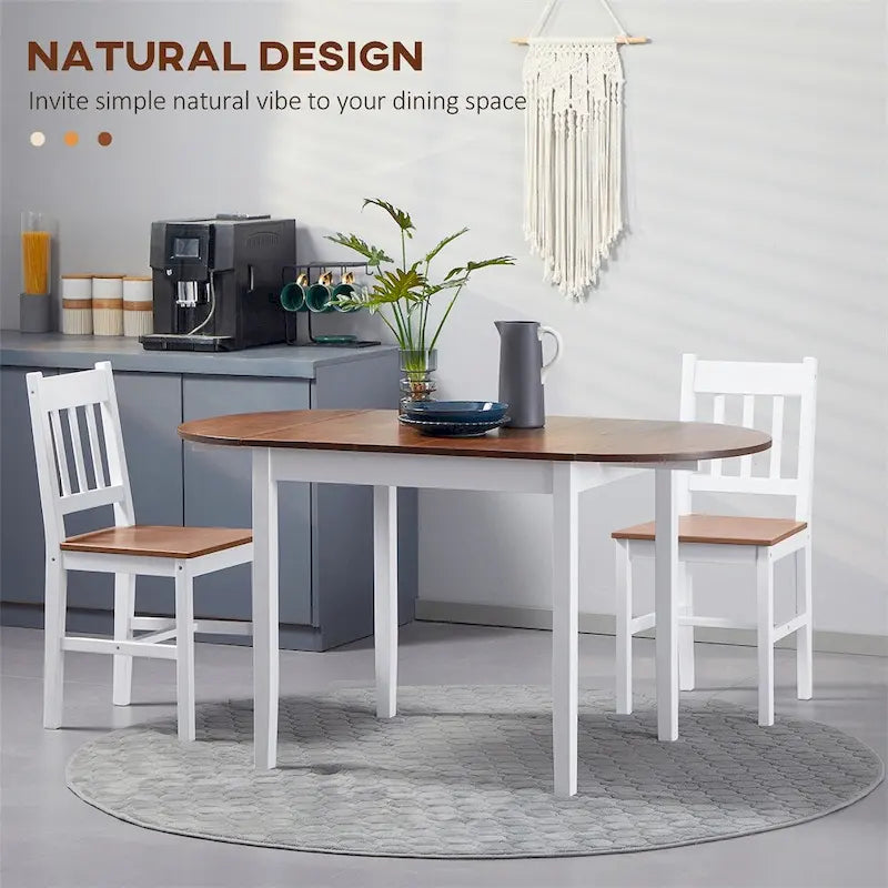 Solid Wood Kitchen Table,Drop Leaf Tables,Folding Dining Table
