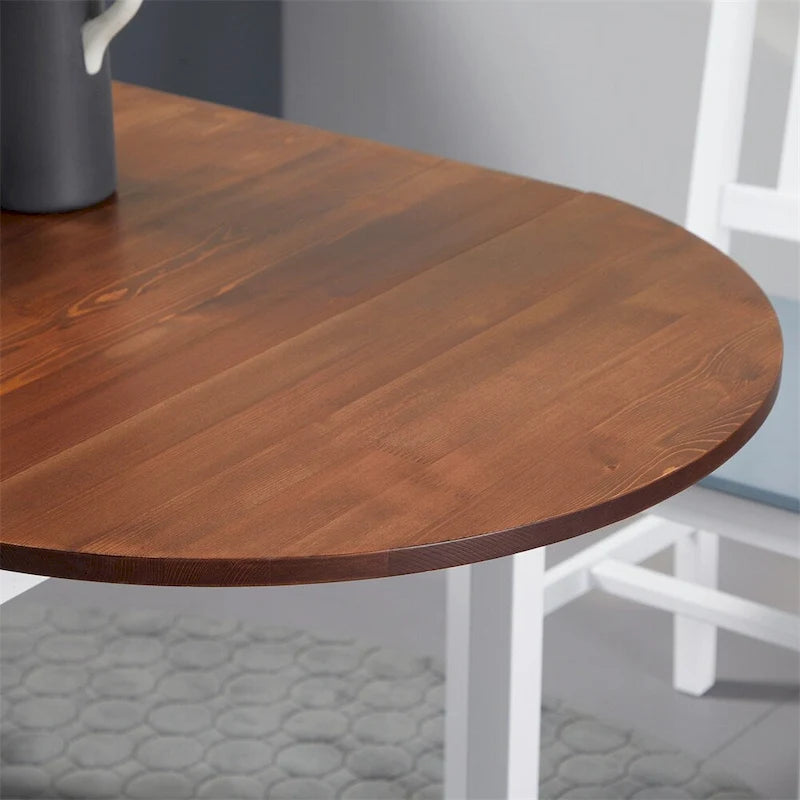 Solid Wood Kitchen Table,Drop Leaf Tables,Folding Dining Table