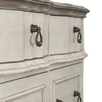 Chesapeake Wirebrushed Antique White Credenza - Width 56 x Depth 21 x Height 30