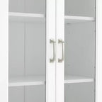 Crosley 78 Stanton Glass Door Kitchen Storage Pantry Cabinet