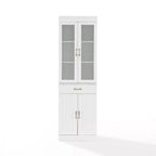 Crosley 78 Stanton Glass Door Kitchen Storage Pantry Cabinet