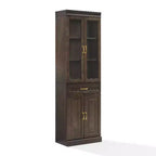 Crosley 78 Stanton Glass Door Kitchen Storage Pantry Cabinet