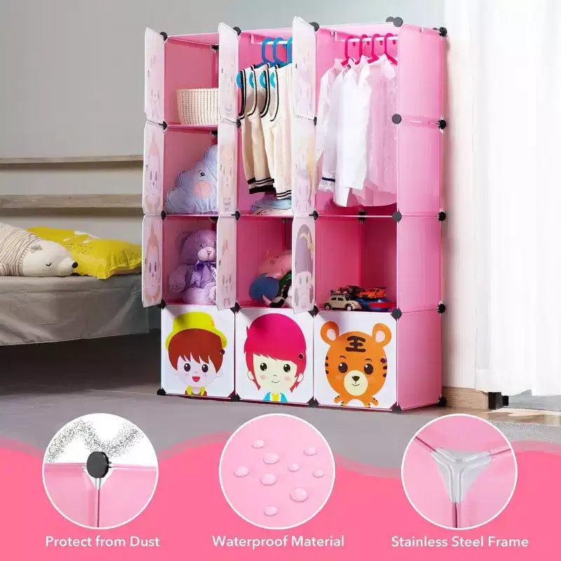 Mount-It! Contenitore per vestiti/giocattoli portatile per bambini