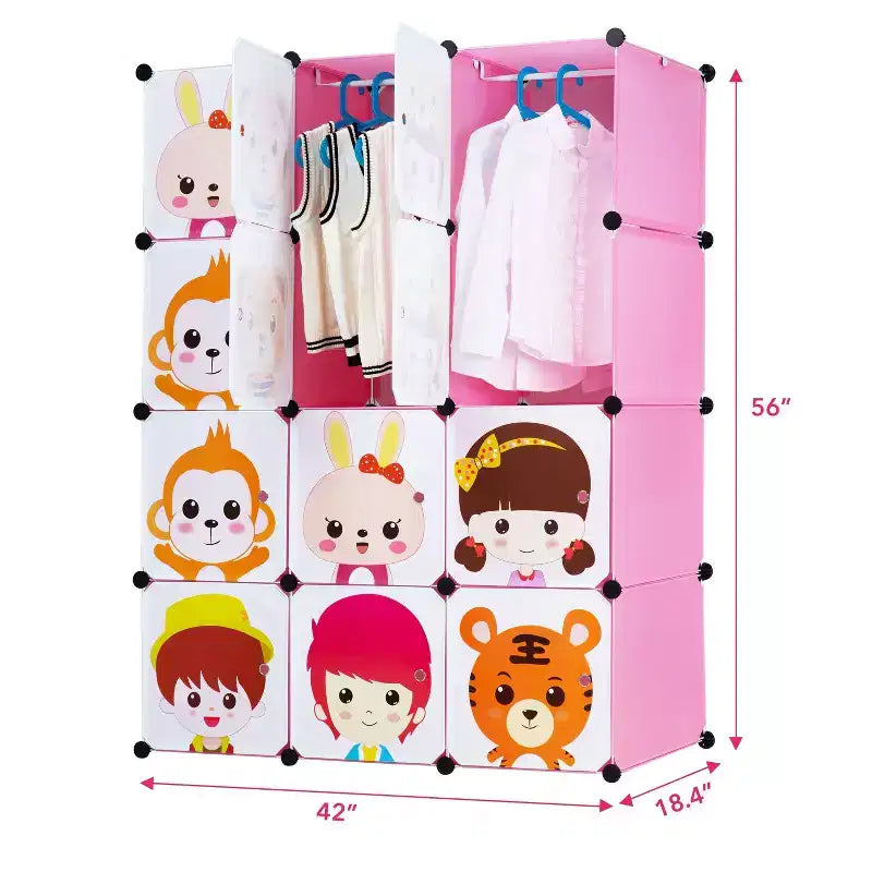 Mount-It! Contenitore per vestiti/giocattoli portatile per bambini