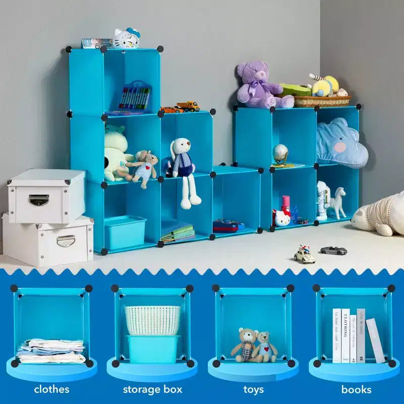 Mount-It! Contenitore per vestiti/giocattoli portatile per bambini
