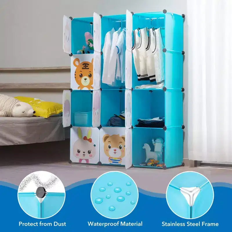 Mount-It! Contenitore per vestiti/giocattoli portatile per bambini