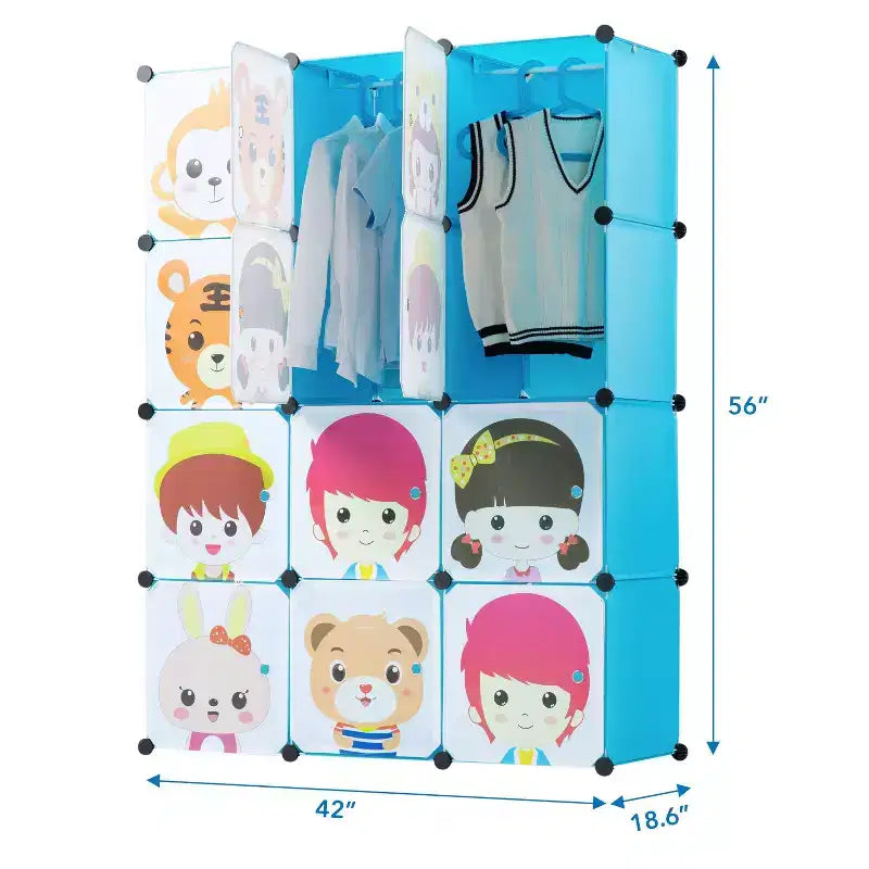Mount-It! Contenitore per vestiti/giocattoli portatile per bambini