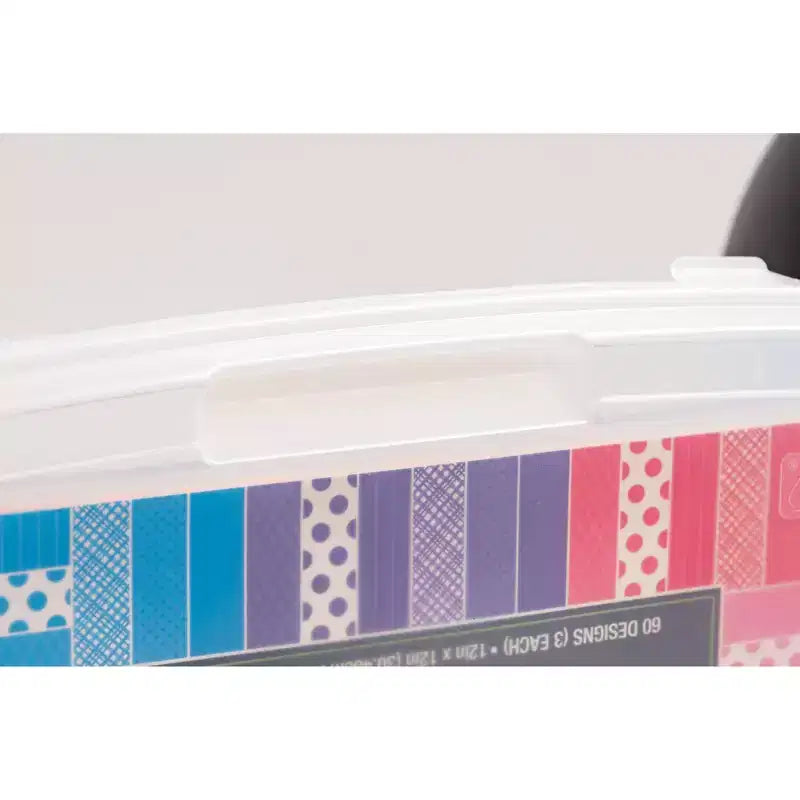 IRIS 5 Drawers Scrapbook Plastic Rolling Storage Cart with Organizer Top with Casters