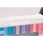 IRIS 5 Drawers Scrapbook Plastic Rolling Storage Cart with Organizer Top with Casters