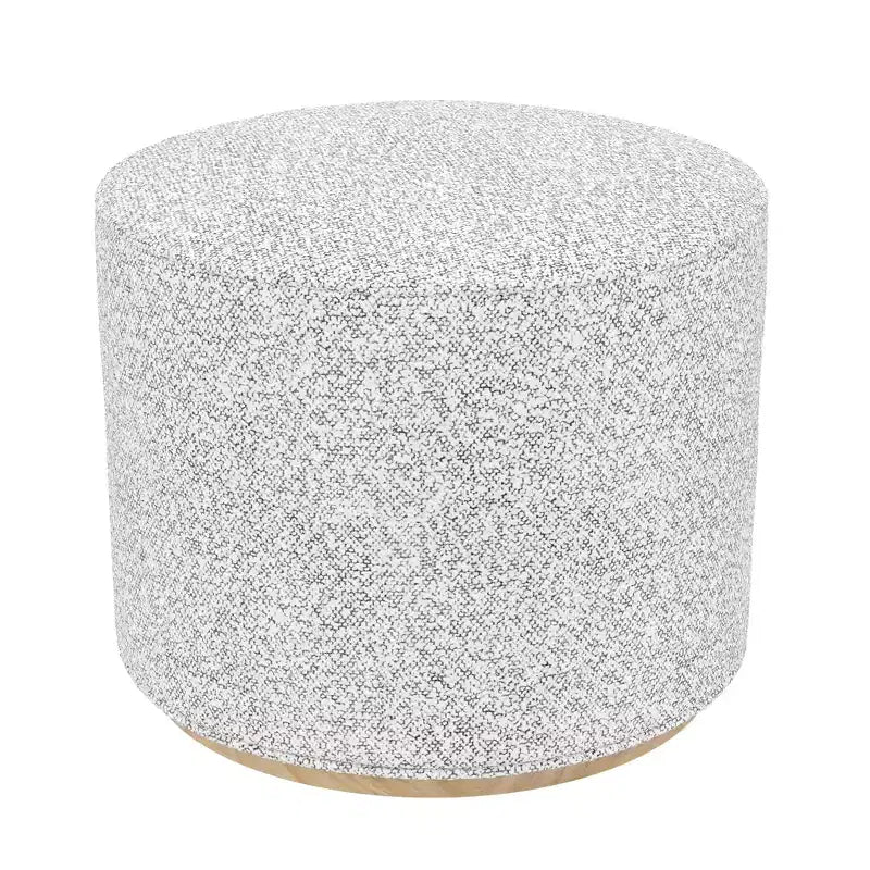 Pouf HomePop Cloud con base in legno