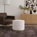 Pouf HomePop Cloud con base in legno