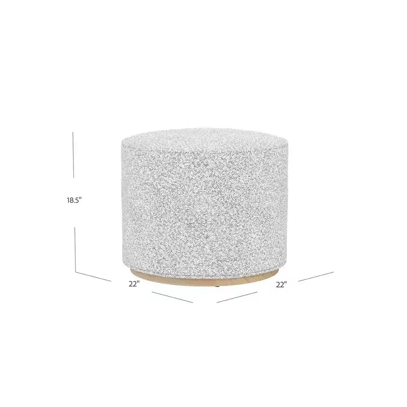 Pouf HomePop Cloud con base in legno