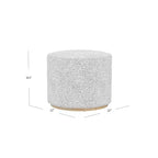 Pouf HomePop Cloud con base in legno