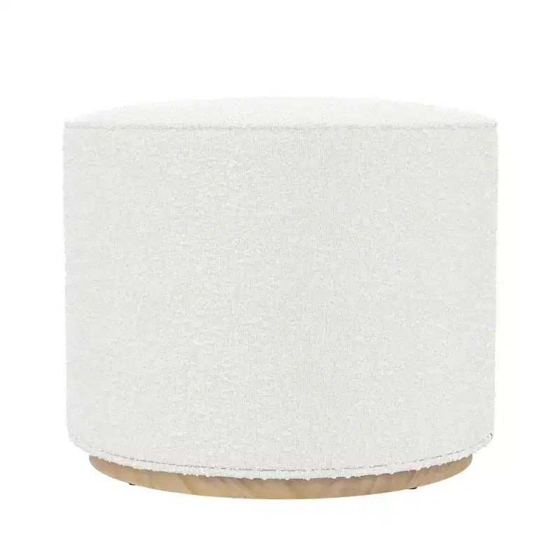 HomePop Cloud Ottoman with Wood Base