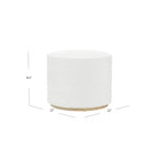 Pouf HomePop Cloud con base in legno