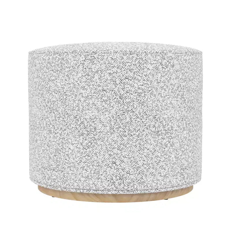 HomePop Cloud Ottoman with Wood Base