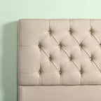 Zinus Upholstered Platform Bed Frame No Box Spring