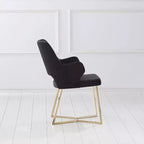 Set of 2 Glam Microfiber Upholstered Dining Chairs - HOMES: Inside + Out