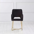 Set of 2 Glam Microfiber Upholstered Dining Chairs - HOMES: Inside + Out