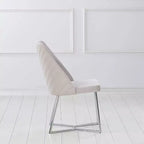 Set of 2 Glam Microfiber Upholstered Dining Chairs - HOMES: Inside + Out